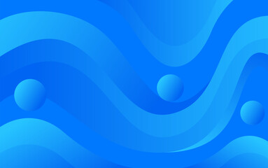 blue gradient minimalist abstract wave modern background banner vector illustration