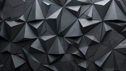 Black Triangles on White Background Abstract Image Text