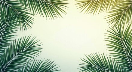 palm leaves background