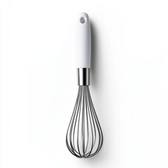 Minimalist Whisk on White Background