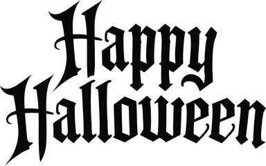 HAPPY HALLOWEEN TYPOGRPHY DESIGNE