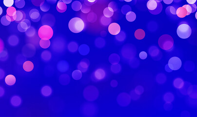 Blue bokeh background banner for Party, ad, event, poster and various design works