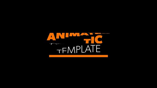 Kinetic Typography Animated Title Lower Thirds Intro