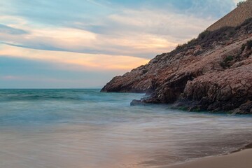 Fototapeta premium beach at sunset