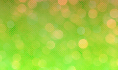 Obraz premium Green bokeh background banner for Party, ad, event, poster and various design works