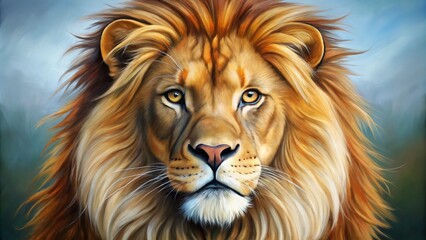 Naklejka premium Simple and Easy Lion Drawing for Beginners - Step by Step Guide to Create a Cute Lion Sketch