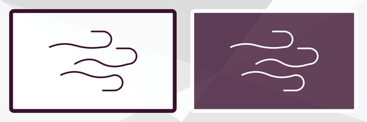 breeze outline icon. Linear vector from weather concept. Thin line white and black breeze icon isolated on white and dark background