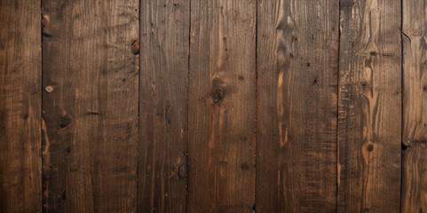 Obraz premium Old dark wood and wooden texture background. Panorama texter of wood banner background.