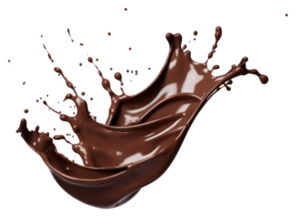 Chocolate splash beverage dessert drink.