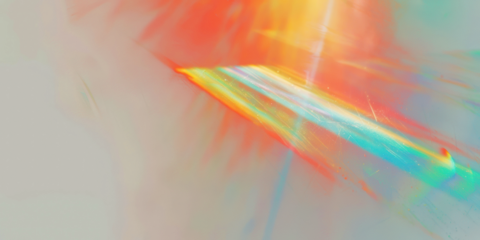 Blur rainbow light leaks on black background flare outdoors lighting.