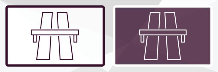 motorway sign outline icon. Linear vector from traffic signs concept. Thin line white and black motorway sign icon isolated on white and dark background