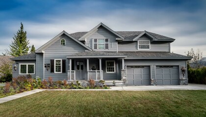 Fototapeta premium modern house in the suburbs