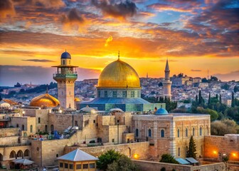 Fototapeta premium Stunning Israel Zoom Backgrounds Showcasing Iconic Landscapes, Historical Sites, and Vibrant Culture