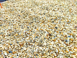 Pebble, stone texture, background, pattern, place for text and copy space. Natural background and texture