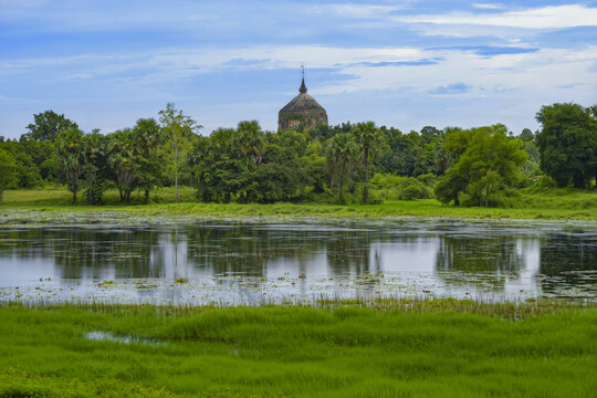 Serene landscape in Myanmar