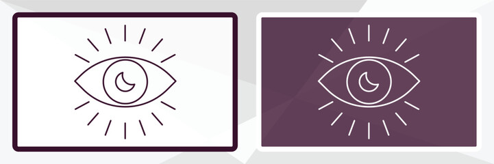 impressions outline icon. Linear vector from technology concept. Thin line white and black impressions icon isolated on white and dark background