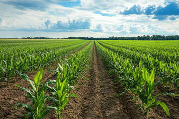 Naklejka premium field of corn