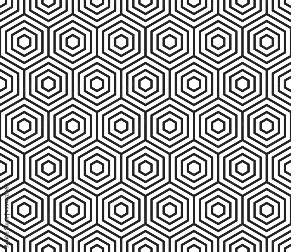 Poster background with hexagon pattern. simple stacked hexagons pattern. large hexagon shapes. seamless til