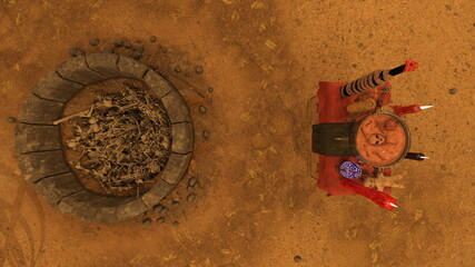 地下神殿　3DCGレンダリング