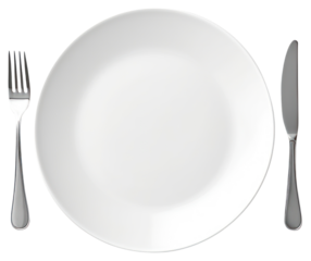 PNG Minimalist dining setup with cutlery