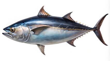Fototapeta premium Big atlantic bluefin tuna is swimming in the ocean