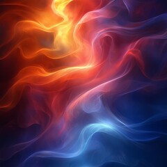 Obraz premium Abstract Waves of Light Swirling in a Kaleidoscope for Art and Design Projects