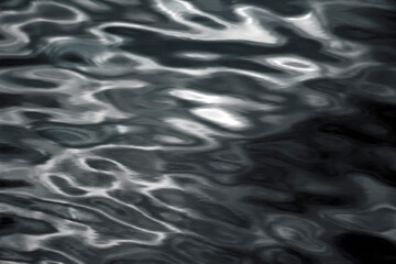 Obraz premium Spa Like Soft Ripples of Silky, Silvery Reflective Gray, Silver & White Lake, Sea or Ocean Water-Backdrop, Background, Border, Frame, Backdrop