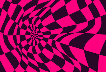 Psychedelic checkerboard pattern