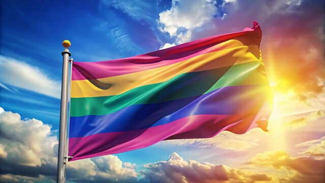 Vibrant Bi Flag on Transparent Background for LGBTQ+ Pride and Inclusivity Representation