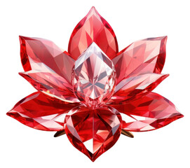 PNG Flower gemstone jewelry crystal.