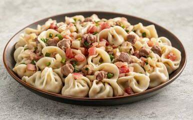 With a plate of steaming dumplings dripping with a savory sauce, adorned with fresh cilantro leaves and green onions, you are invited to taste their delicious flavors.