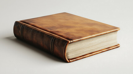 Obraz premium Single book isolated a plain white background clean and minimalist design