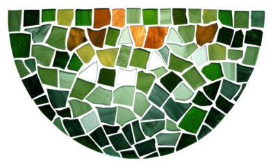 Mosaic tiles of pot art backgrounds pattern.