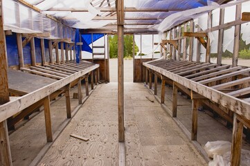 Abandoned mine drill core shed.