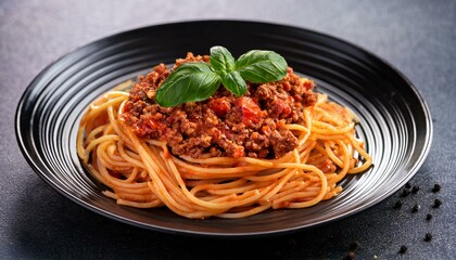 spaghetti spicy tomato mince sauce