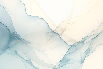 Abstract background with colorful blurred waves, soft gradient and smooth texture, golden lines, vibrant colors of abstract landscape. Minimalist design wallpaper or poster art.
