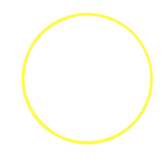 Yellow neon circle