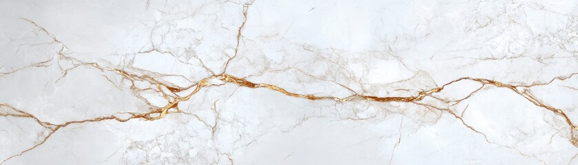 Elegant White Marble Texture with Gold Veins for Modern Interior Design and Luxury Decor