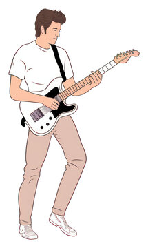 recommend clip art: PNG Man playing guitar musician cartoon performance.
