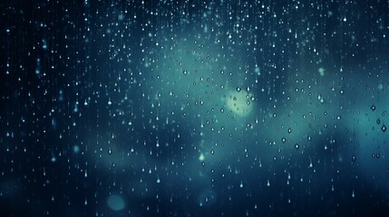 Obraz premium Droplets Falling On The Glass Of The Train