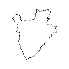 Burundi Map Illustration Icon