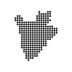 Fototapeta premium Burundi Map Illustration Icon