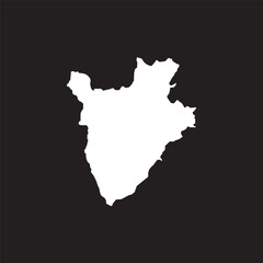 Burundi Map Illustration Icon