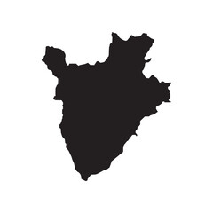 Burundi Map Illustration Icon