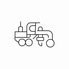 moon rover icon sign vector