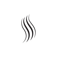 Naklejka premium hair wave logo icon vector illustration