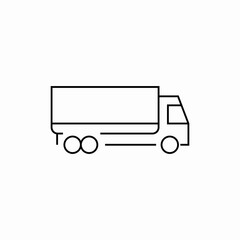 long truck icon sign vector