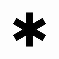 asterisk greeting icon sign vector