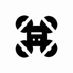 copter drone gadget icon sign vector