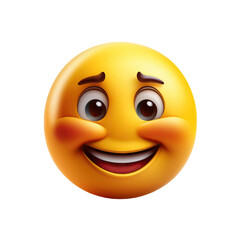 Fototapeta premium Smiling 3D emoji face